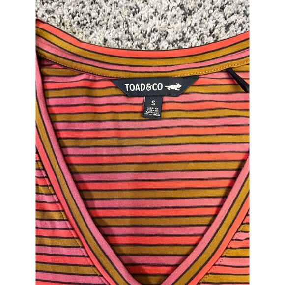 Toad & Co Retro Vintage Striped Tank‎ Dress Women’s Small Sun Dress Hike Camp - Picture 5 of 10